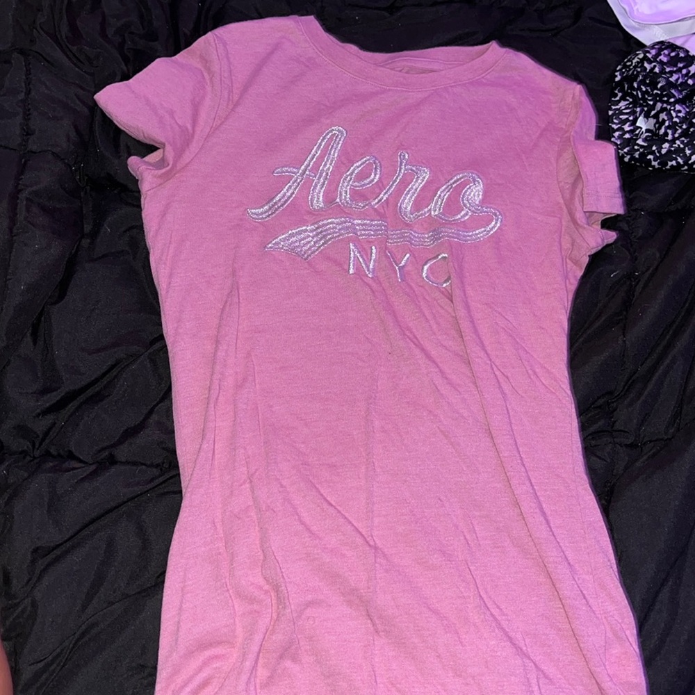 Aeropastle Womens Pink Graphic Tee